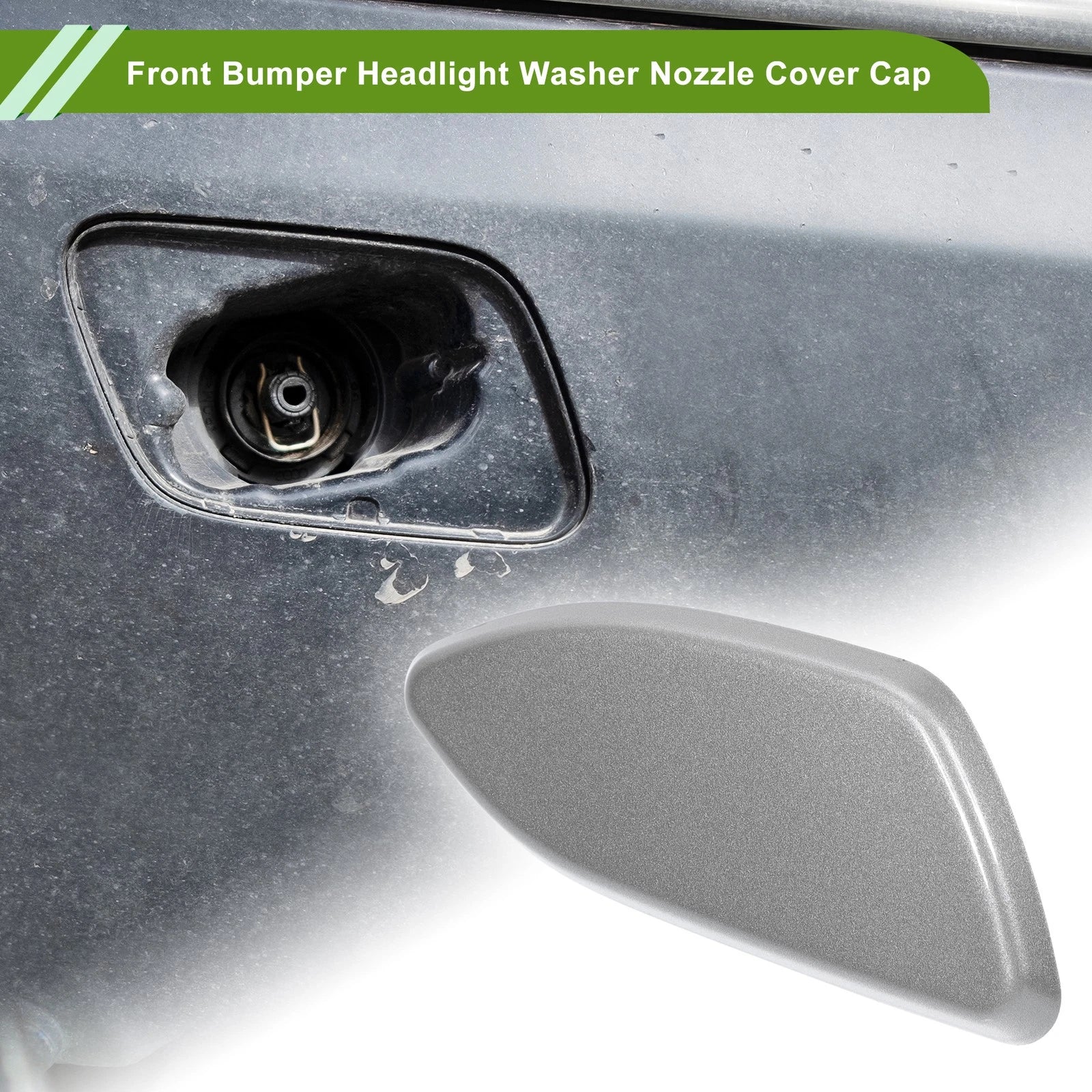 Front Right Washer Nozzle Cover for Toyota RAV4 (2010–2012) 8504442150 Silver Tone
