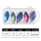 3D Printed VIB Fishing Lure Hard Bait 4.5cm 8g Multi Color for Water Depths