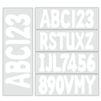 Set of 4 A-Z & 0-9 Hull ID Stickers for Boat & Power Watercraft