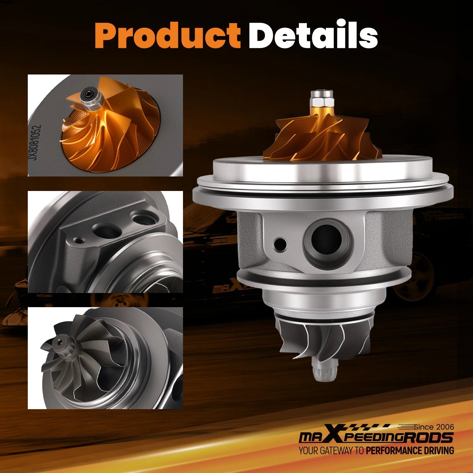 K03 Turbocharger Cartridge for Ford Expedition F-150 3.5L (2018–2021) Billet Wheel