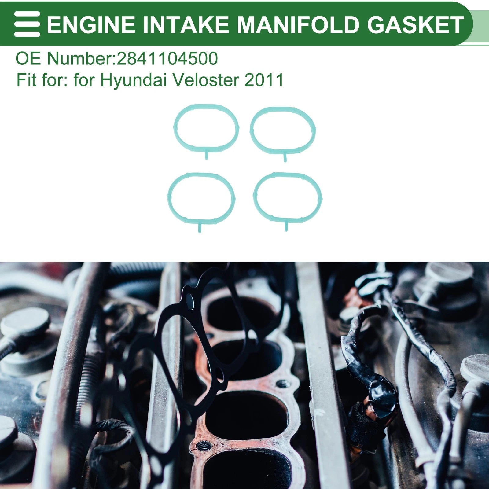 Engine Intake Manifold Gasket for Hyundai Veloster (2011) No. 2841104500