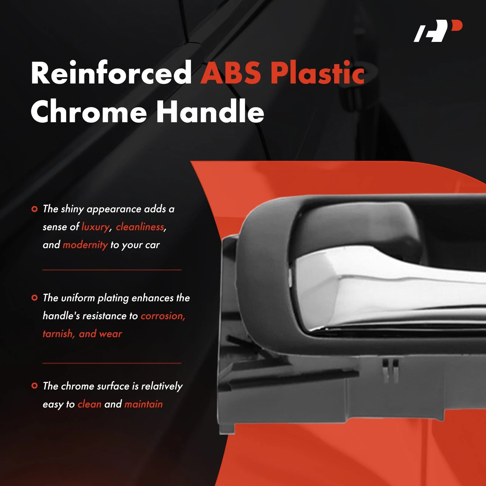 4x Front & Rear Plastic Interior Door Handle for Toyota Camry (2002-2006)