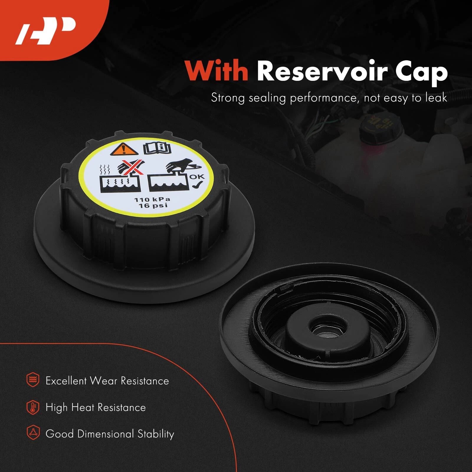 Coolant Reservoir with Cap for Ford Fusion (2010–2012) Lincoln MKZ
