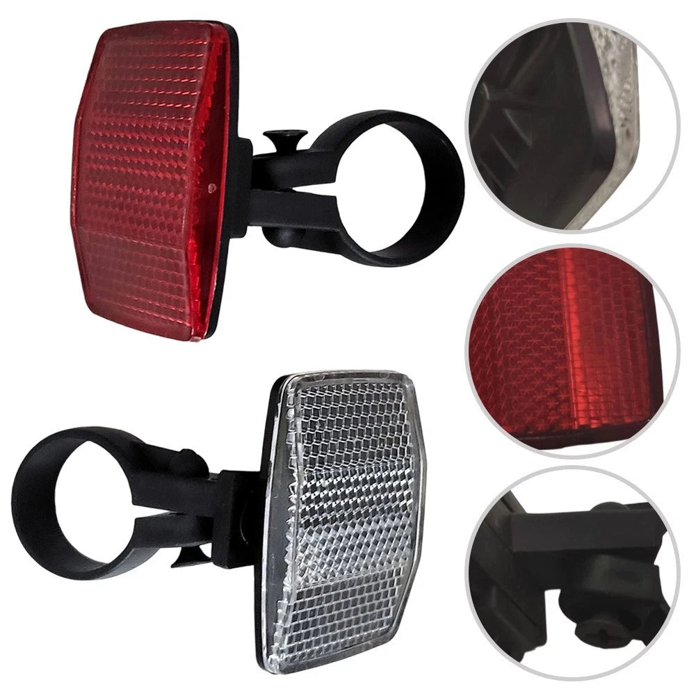 Set of 2 MTB Bicycle Reflectors for 31.8mm Handlebar and Seatpost