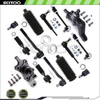 16Pcs Front Steering Kit Tie Rod End for Hyundai Elantra (2007–2012)