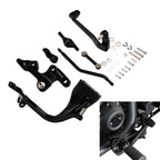 Black Mid Controls Brake Side for Harley Sport Glide FLSB Fat Bob FXFB (2018–2025)