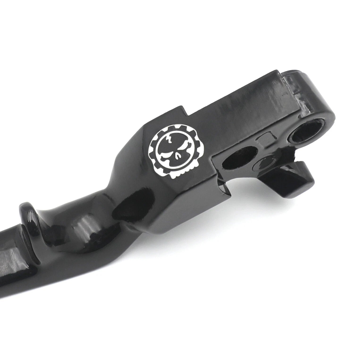 Black Shorty Skull Brake Clutch Levers for Harley XL (1996–2003), Softail (1996–2012), Touring (1996–2007)