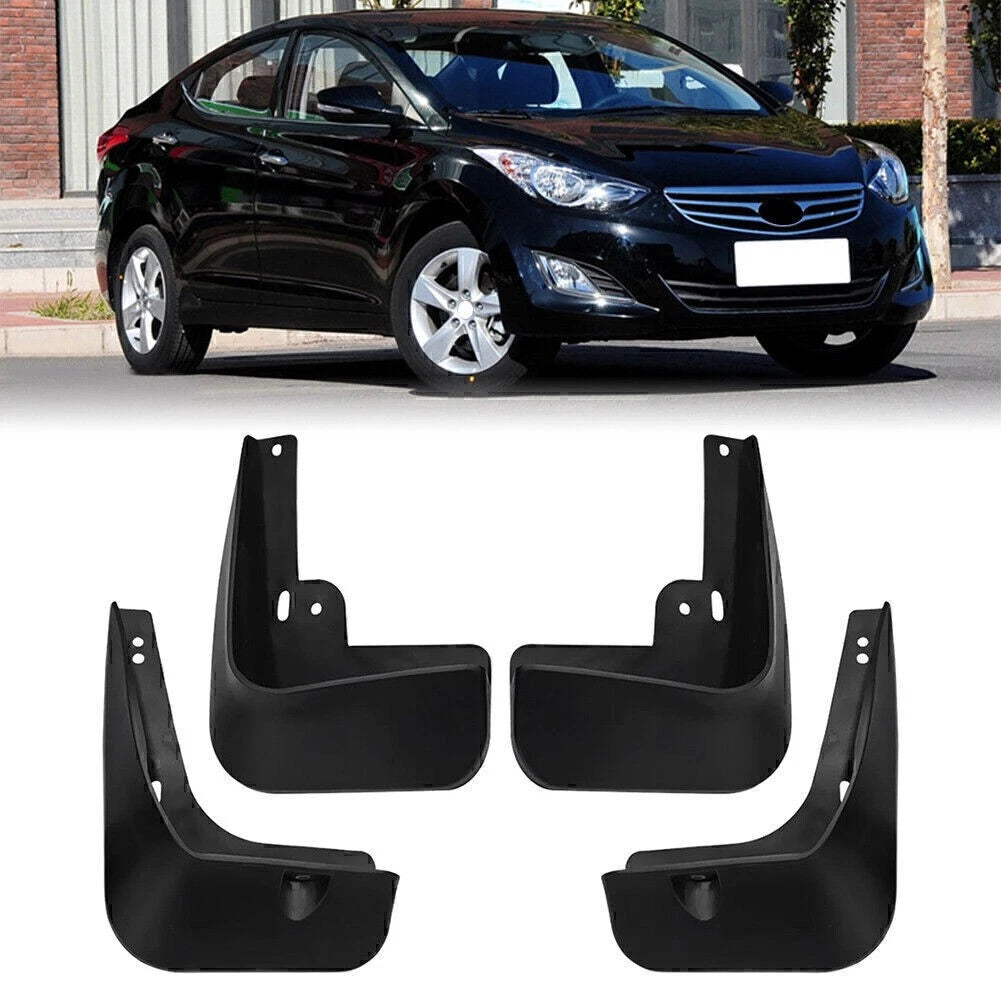 Set of 4 Mud Flaps Splash Guards for Hyundai Elantra (2011–2016)