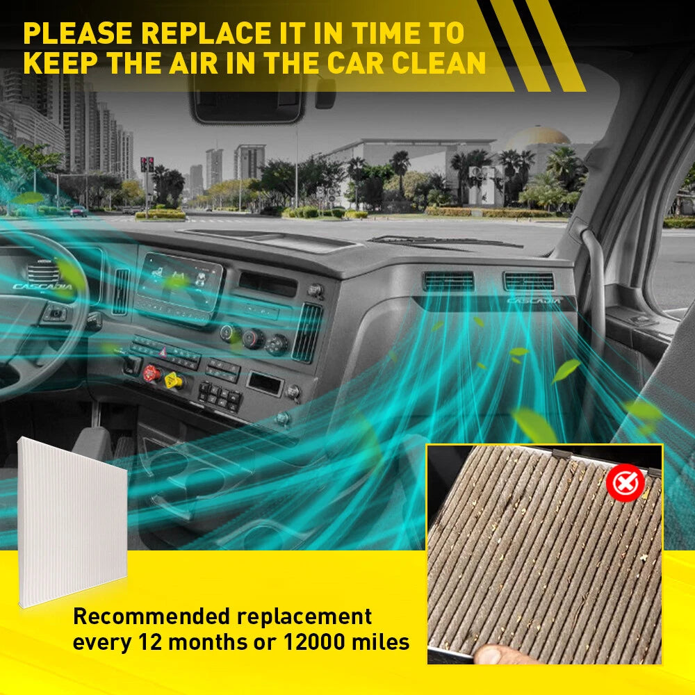 Set of 4 Cabin Air Filters for Freightliner Cascadia