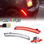 2X Clear LED Rear Side Marker Lights for Mini Cooper R50 R52 R53 (2002–2008)