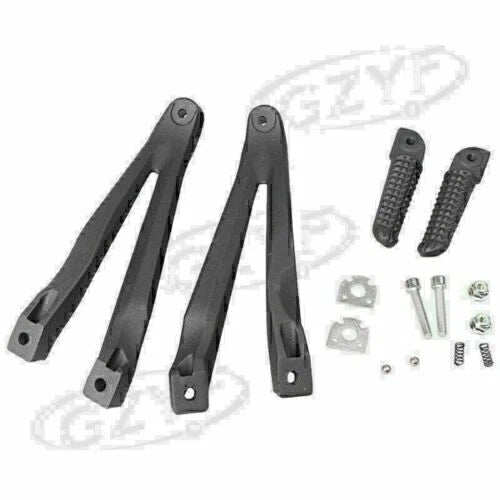 Rear Footrests Passenger Foot Pegs Brackets for Yamaha YZF-R1 (2004–2008)