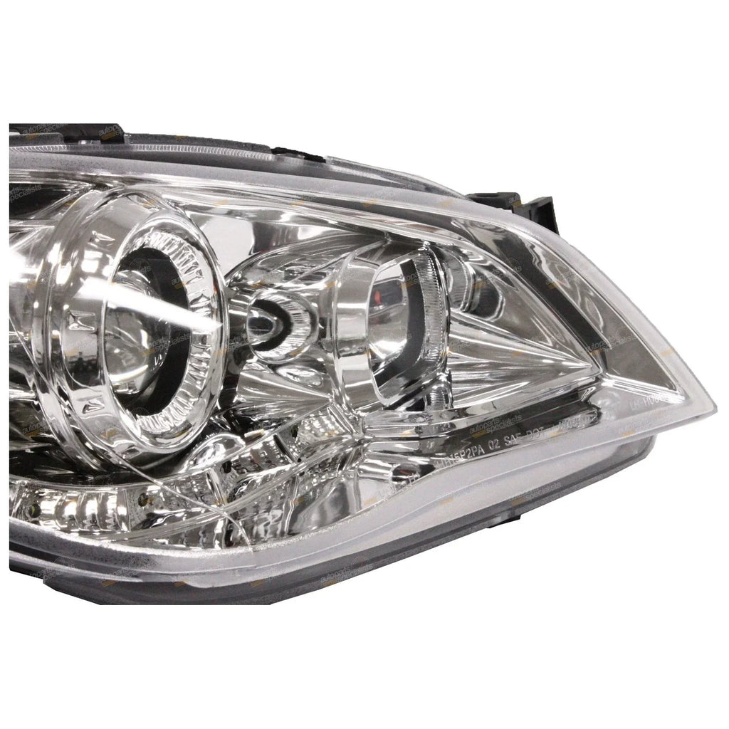 LH+RH Chrome LED Projector Headlights Subaru Impreza (2005 - 2007)