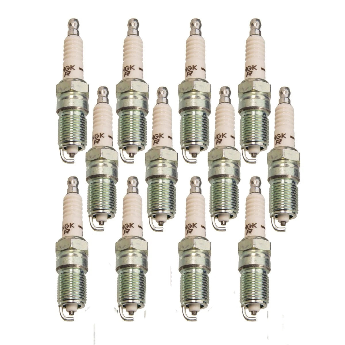 Set of 12 NGK V-Power Spark Plugs Nickel V-Cut for Aston Martin DB7 (2002–2003)