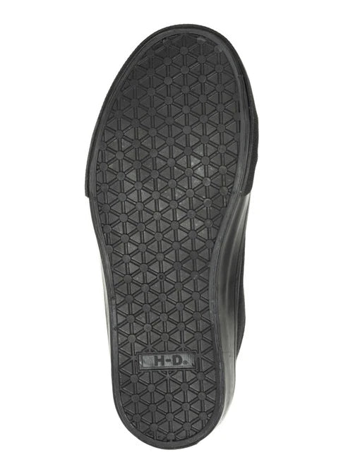 Torland Black Vintage Style Sneakers for Harley Davidson (D83497, Sz 7-9.5)