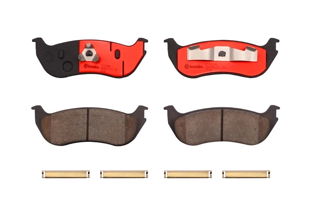 Set of 4 Brembo Rear Ceramic Slotted Brake Pads for Ford Explorer Mercury Mountaineer