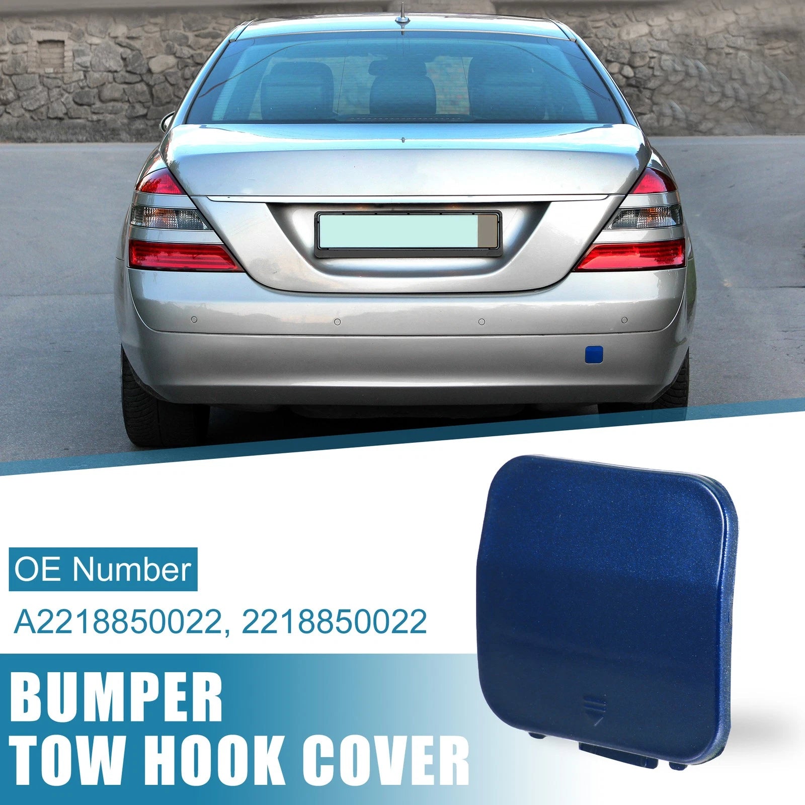 A2218850022 Rear Bumper Tow Hook Cover for Mercedes-Benz S-Class (2010–2013)