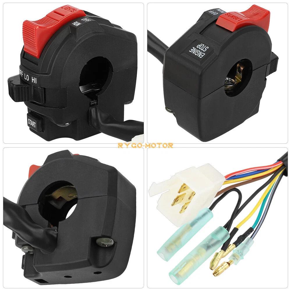 Headlight On Off Handlebar Start Stop Switch for Polaris Trail Boss Big Boss 250 (1990–1999)