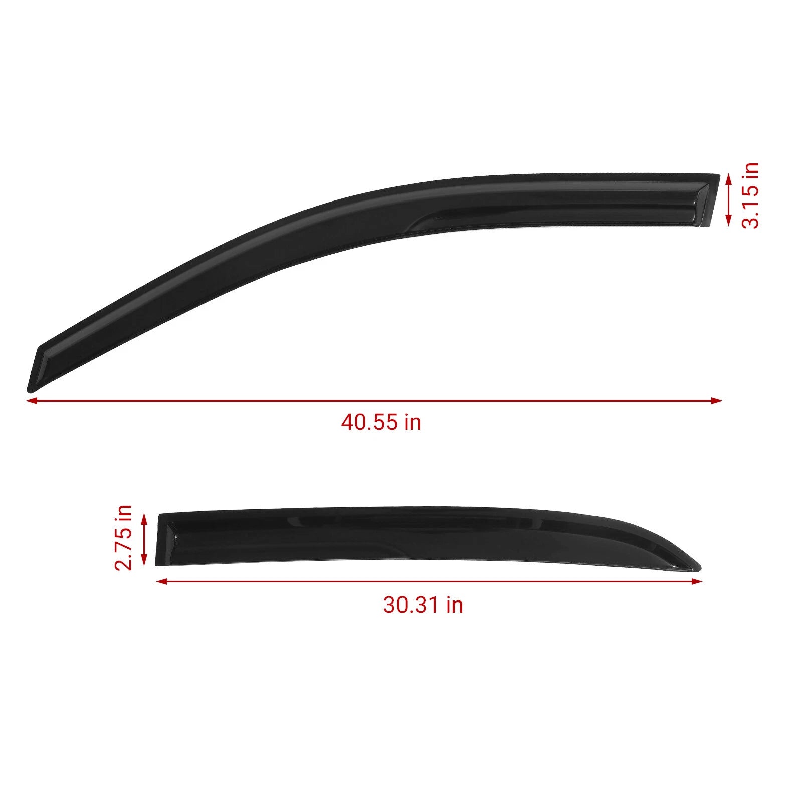 Set of 4 Window Visors for Honda Accord Sedan (2003–2007)