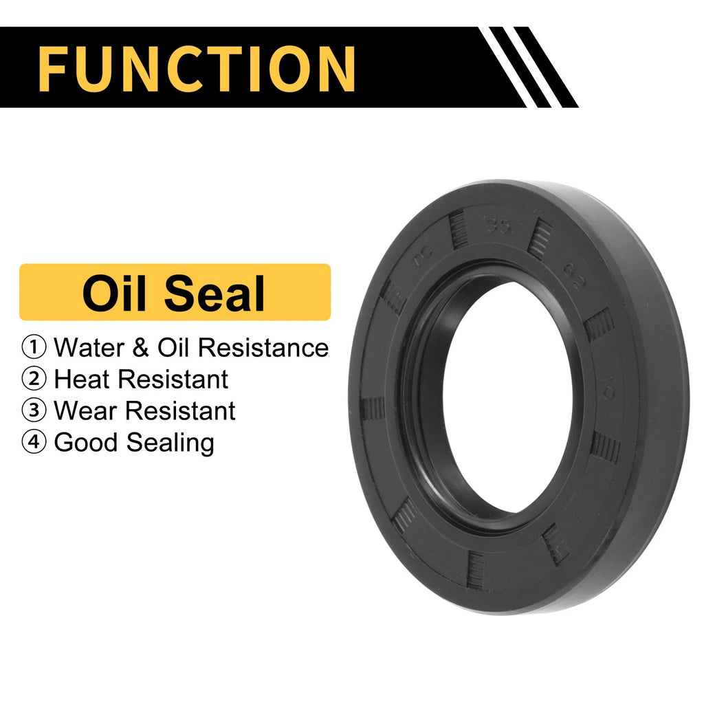 Set of 5 Oil Seal Rotary Shaft Seal NBR Rubber 35x62x10mm