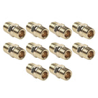 Brass Hex Nipple Fitting for Air and Water Line Connectors (Universal)