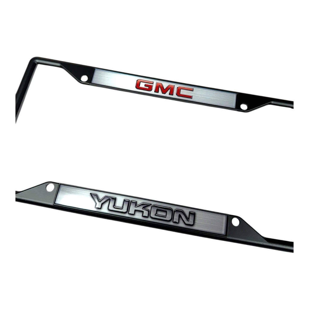 Black License Plate Frame for GMC Yukon (2007–2024)