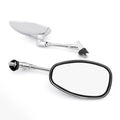 Set of 2 Chrome Rear View Mirrors for Yamaha V-MAX, XJR1200, MT-03, FZ6, XV950 (2004–2009)