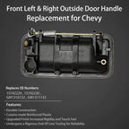 Set of 2 Metal Exterior Door Handles for Chevy C/K 1500 2500 3500 (1988–2001)