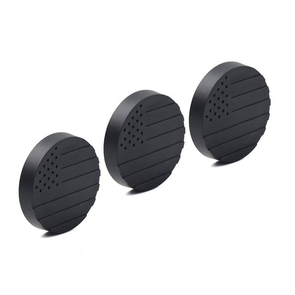 3X Lock Door Key Hole Socket Cover Trim for Jeep Wrangler TJ JK JL JT