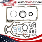 Set of 4 Metal Lower Gaskets & Seals for Chevy GMC Cadillac 6.0L
