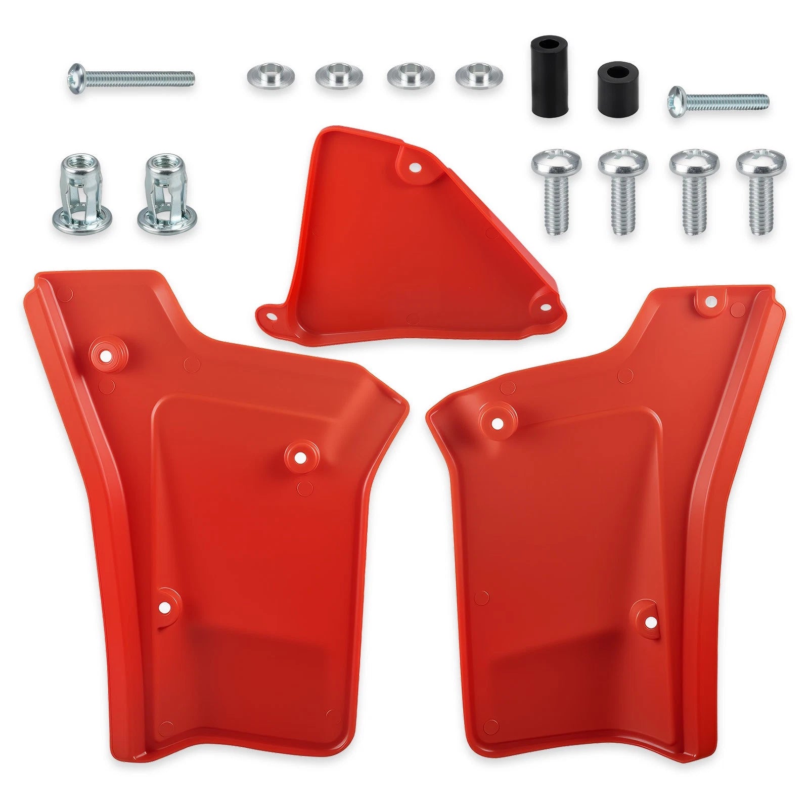 Set of 2 Side Panel Covers for Honda XR250R (1984–1985) - Red Plastic