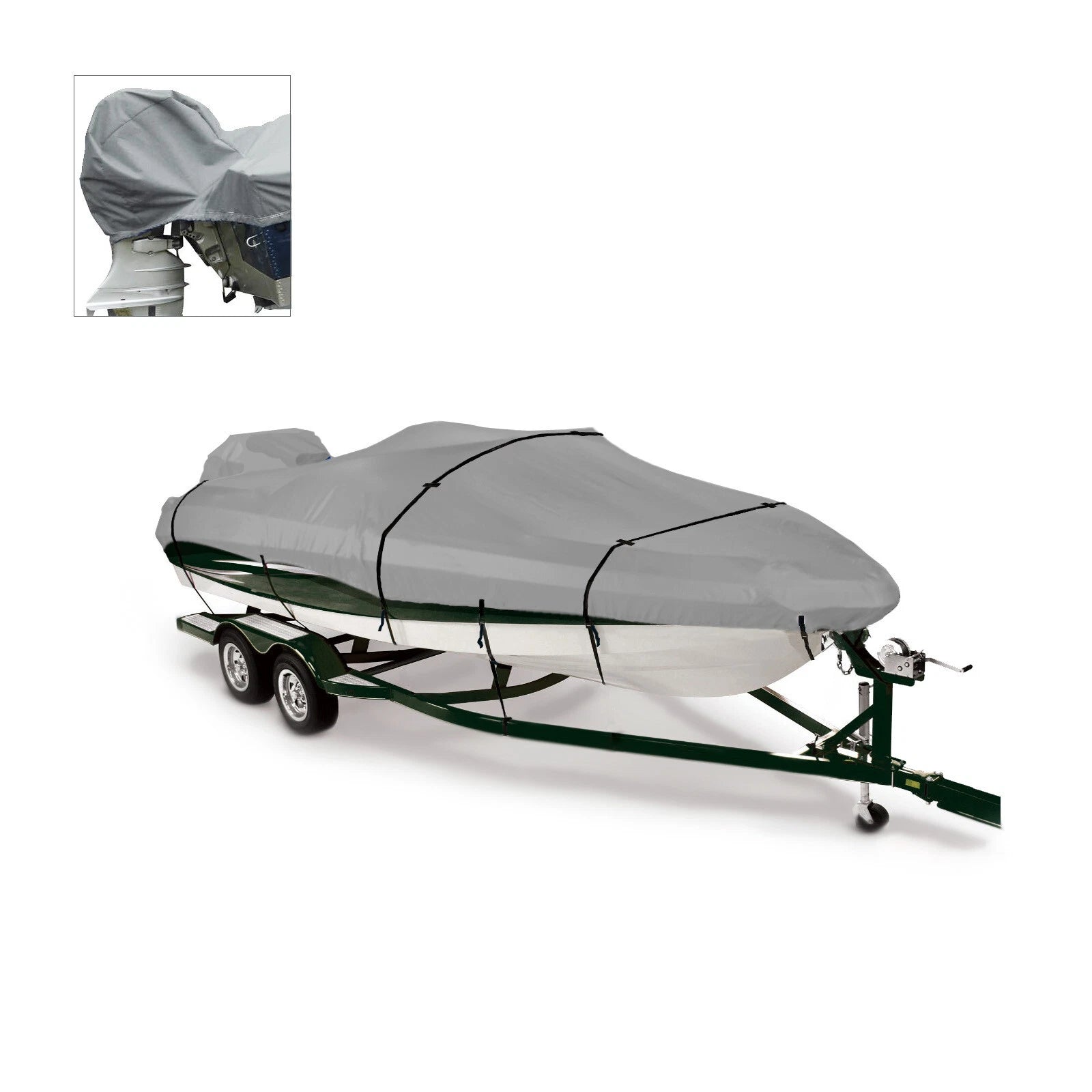 Heavy Duty Fishing Boat Storage Cover for Pro Bass Style (16'-17')
