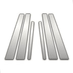 6Pc Chrome Pillar Post Covers Replacement for BMW 7 Series (2009–2015)
