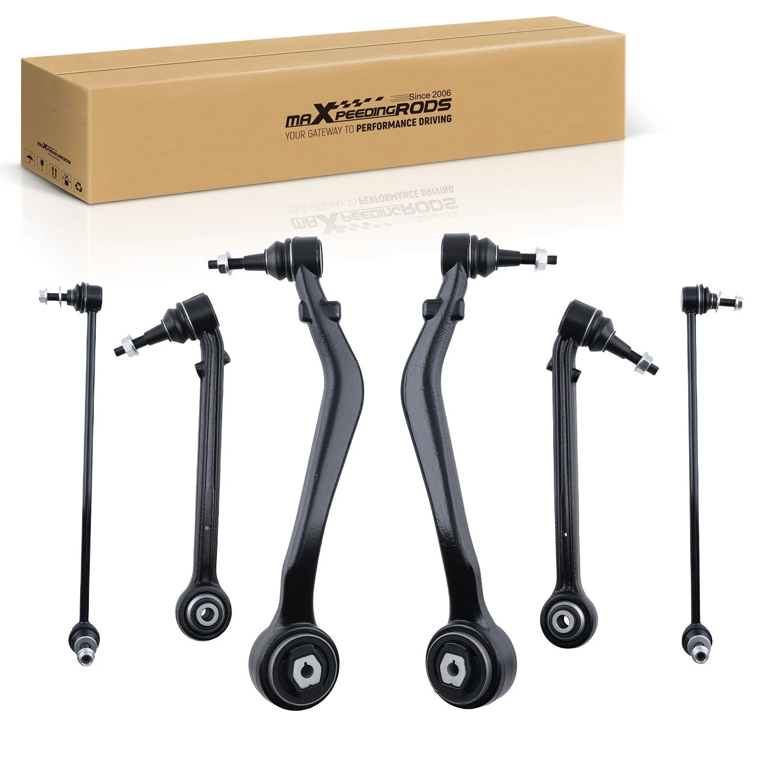 Set of 6 Front Lower Control Arms Sway Bar Links for Chevy Camaro (2010–2015)