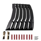 Rear Window Louver Cover for Chevrolet Camaro (2016–2024) Matte Black Plastic