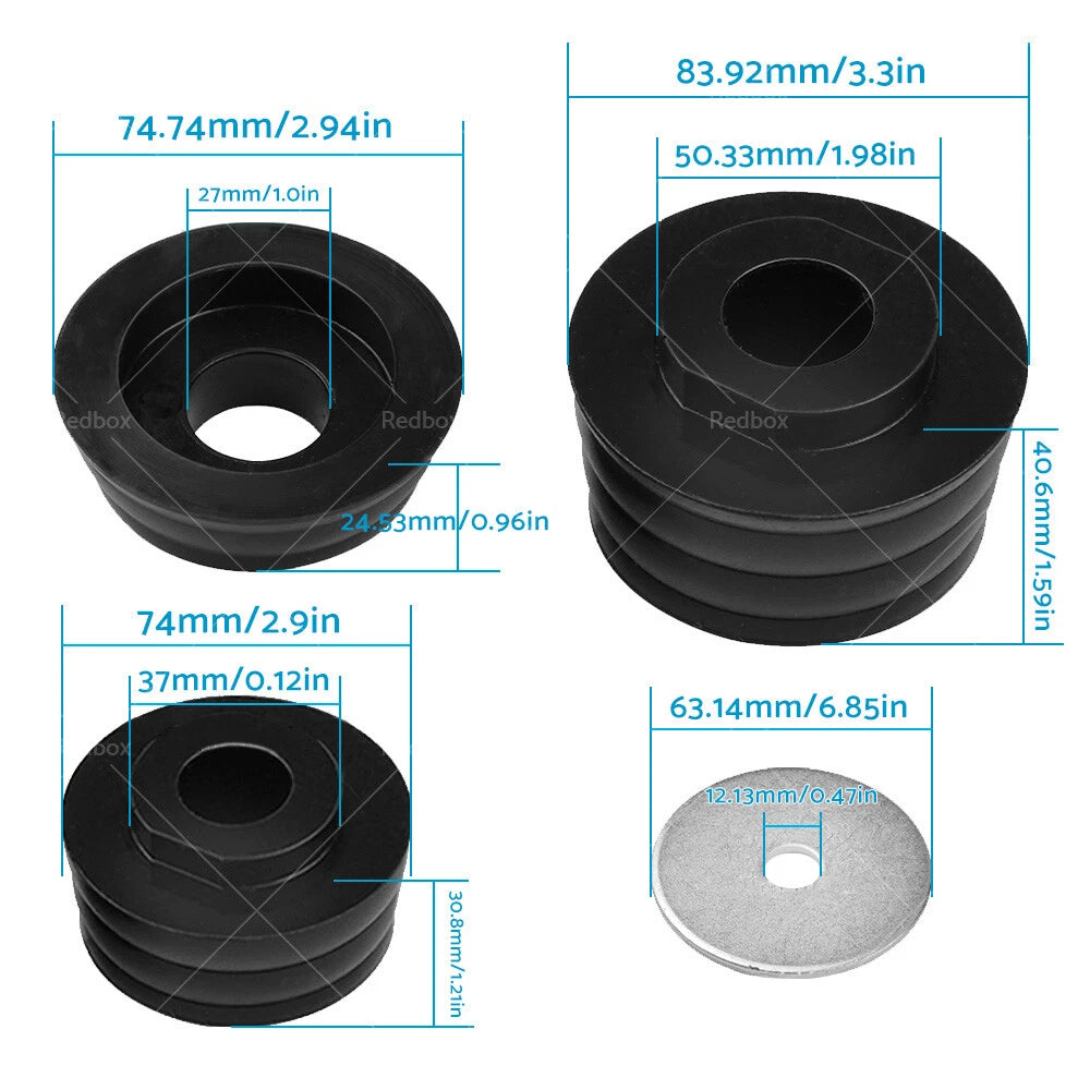 20PCS Polyurethane Body Mounts KF04050BK for Ford F250 F350 (1999–2018)