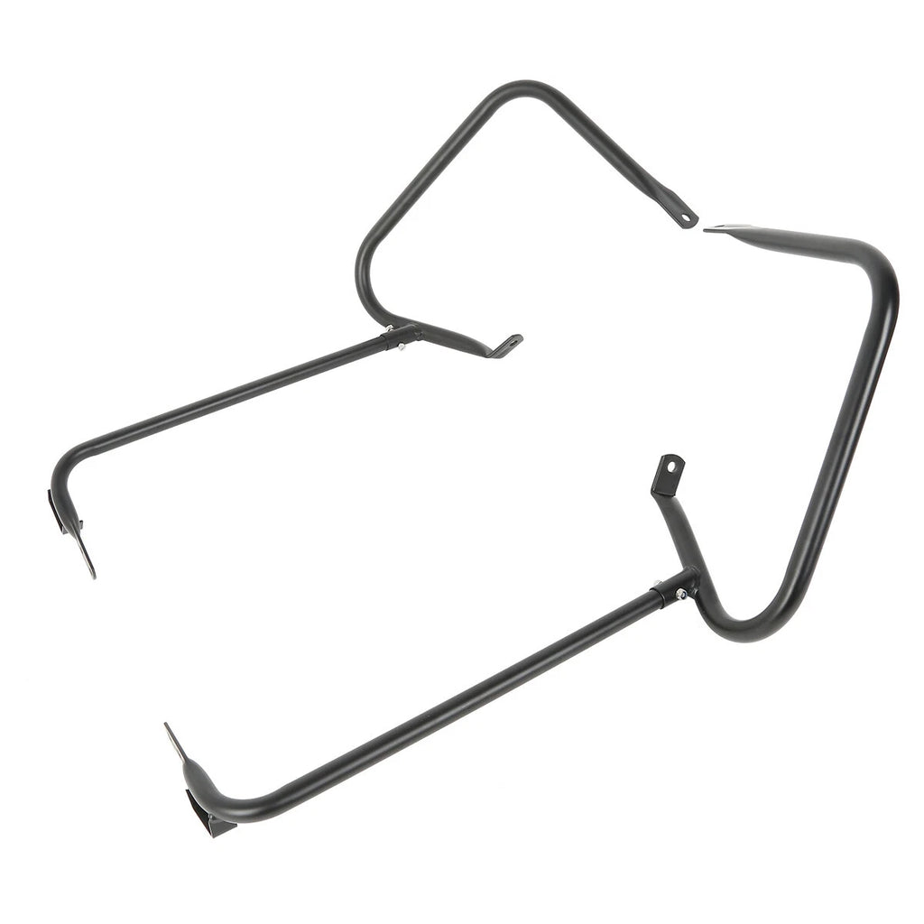 Saddlebag Bracket Guard Set + Support Bar for Harley Touring FLHR FLHT (1997–2008)
