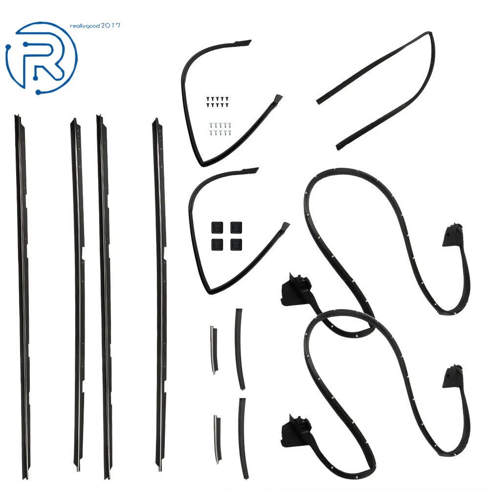 17Pcs Weatherstripping Seal Kit for El Camino Caballero (1978–1987)