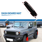 Dashboard Cover Mat for Toyota Highlander (2021–2024) Black Red