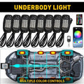 8 Pods RGB LED Rock Light Kit for Truck SUV ATV Off-Road