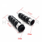 Chrome Spike Handlebar Grips for Harley Davidson FXDL Dyna Low Rider (1")