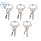 5 Pcs 11" Locking C Clamp Pliers Grip with Swivel Pad Vise Clamps