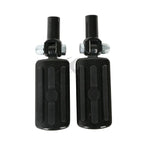 Black Rear Passenger Foot Pegs Clevis Mount for Harley Softail Fatboy (2000–2006)