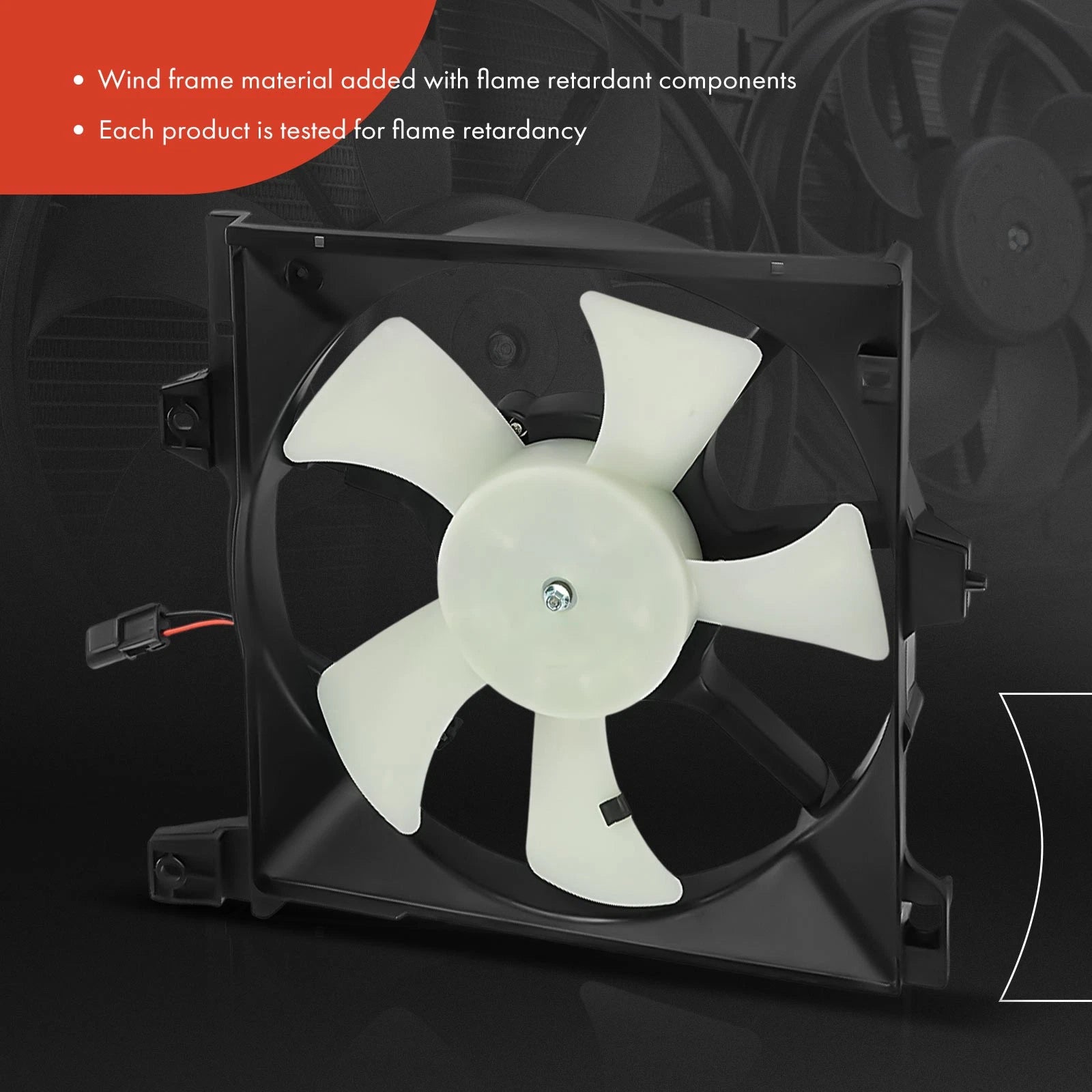 Cooling Fan Assembly with Shroud for Nissan Sentra 1991–1994, 200SX 1995–1998
