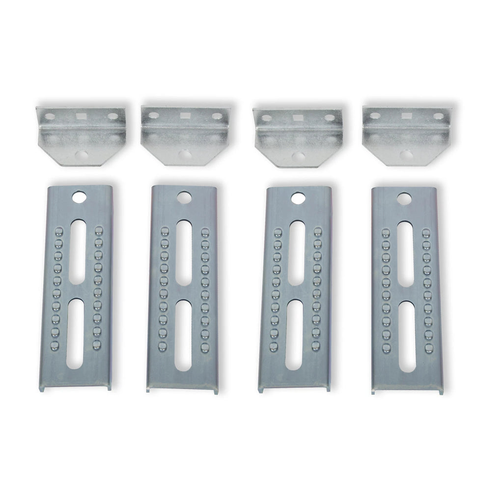 Set of 4 Adjustable Galvanized Swivel Top Bunk Brackets for Boat Trailer