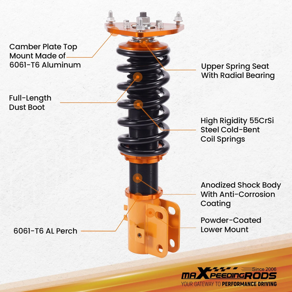 Adjustable Coilovers Suspension Struts for Subaru Legacy (2000-2004)