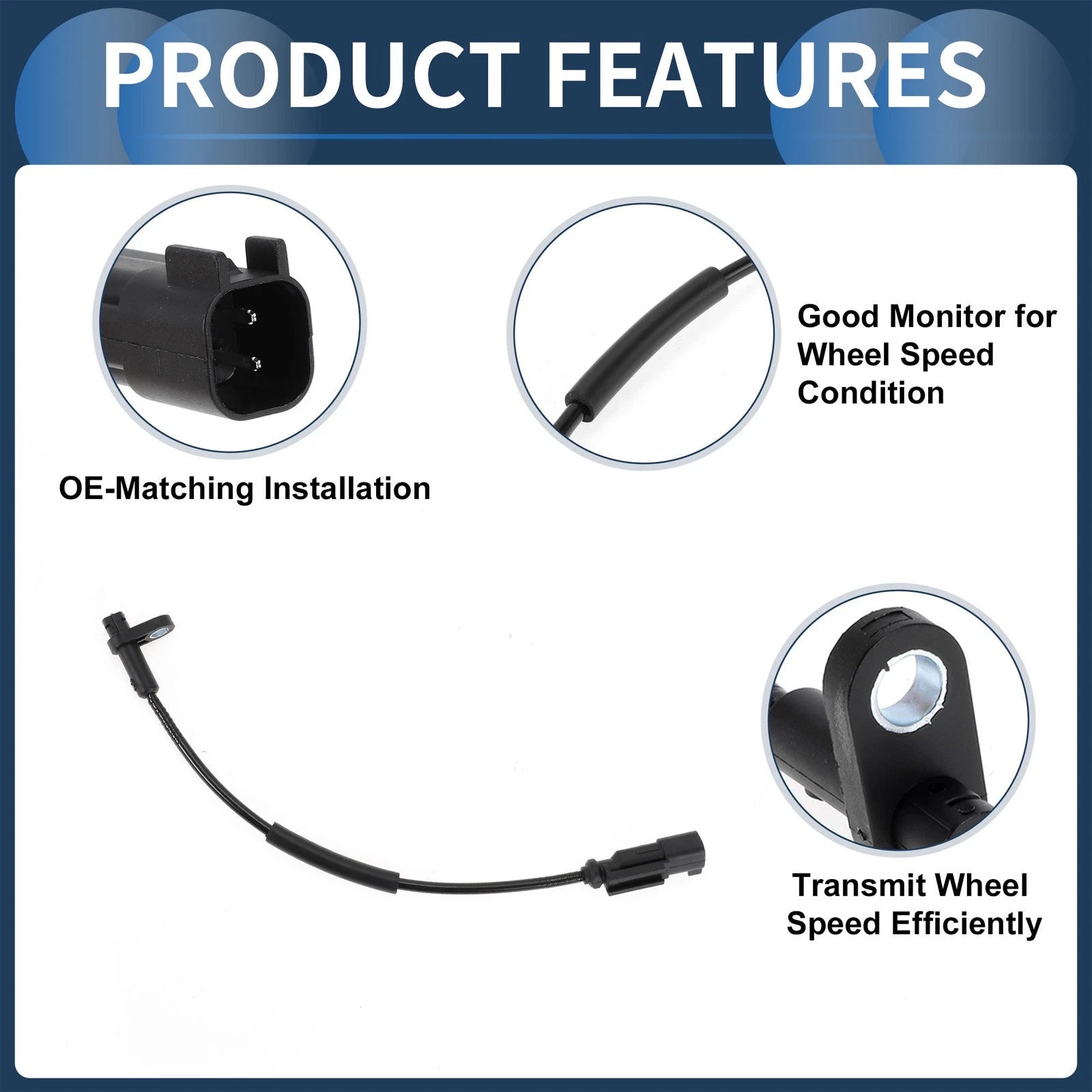 ABS Wheel Speed Sensor for Ford Transit 150 (2015–2023) No.BK3Z2C204B