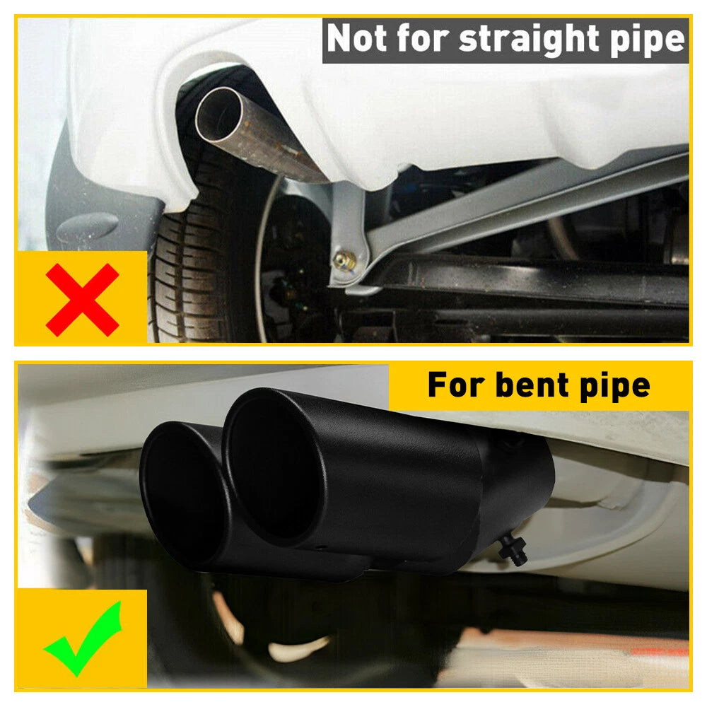 Exhaust Muffler Tip for Car Rear Pipe (Black)