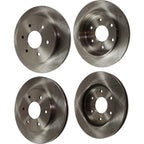 Set of 2 Front & Rear Disc Brake Rotors for Nissan Titan, Pathfinder, Armada