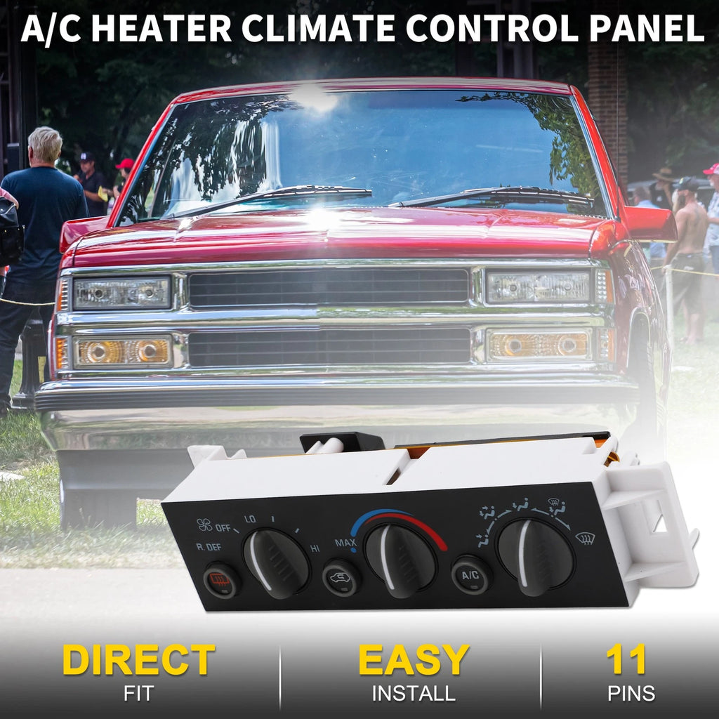 HVAC A/C Heater Climate Control Switch for Chevrolet C1500, GMC, Cadillac 