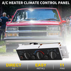 HVAC A/C Heater Climate Control Switch for Chevrolet C1500, GMC, Cadillac 